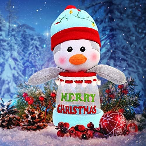 Candy Jar Karácsonyi Pingvin, Karácsonyi Édesség, Karácsonyi Édesség Jar Tároló Üveg Műanyag Karácsonyi Party Dekoráció,