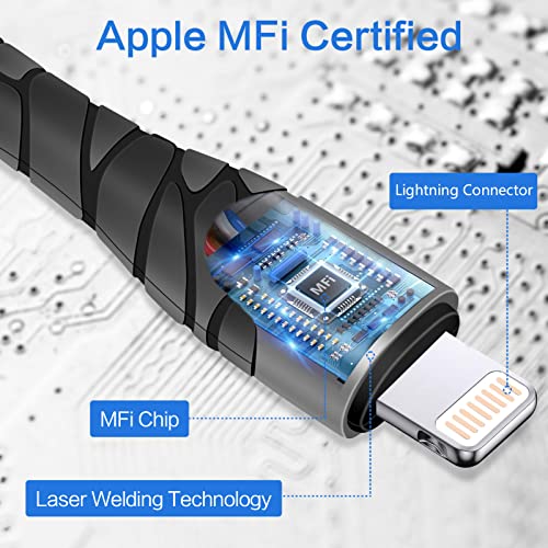 [Apple Mpi Hitelesített] USB-C-Lightning Kábel, 2Pack 6FT iPhone Gyors C Típusú Töltő Kábel iPhone 14/13/12/11 Pro Max/13