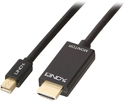 LINDY 36928 3m Passzív Mini DisplayPort-HDMI 4K Adapter Kábel - Fekete